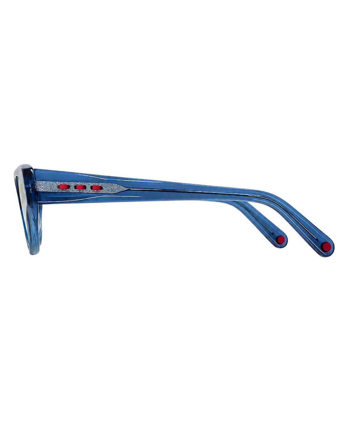 Kiton Cat-Eye Sunglasses Blue + Blue shades