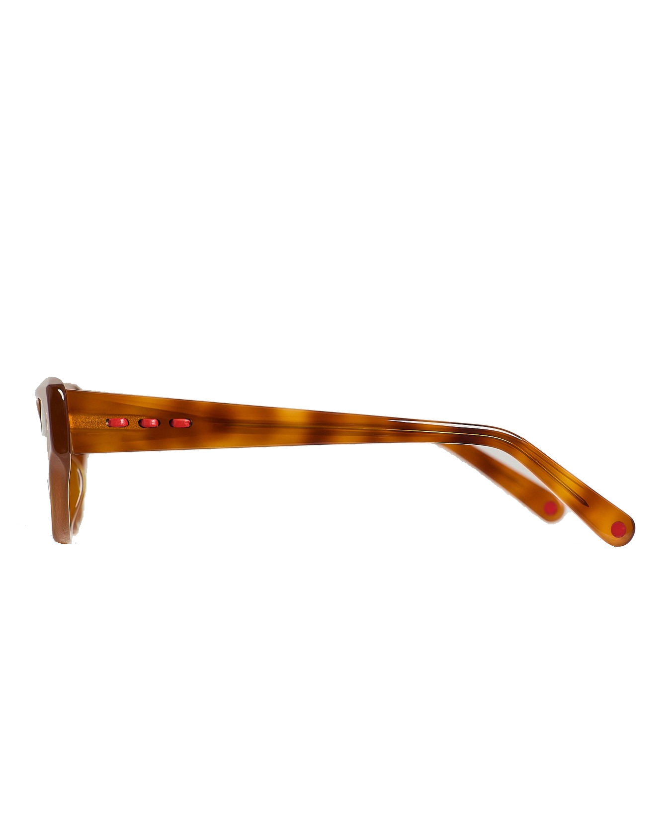 Kiton Cat-Eye Sunglasses Orange + honey