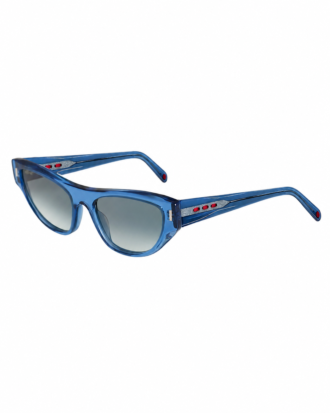 Kiton Cat-Eye Sunglasses Blue + Blue shades