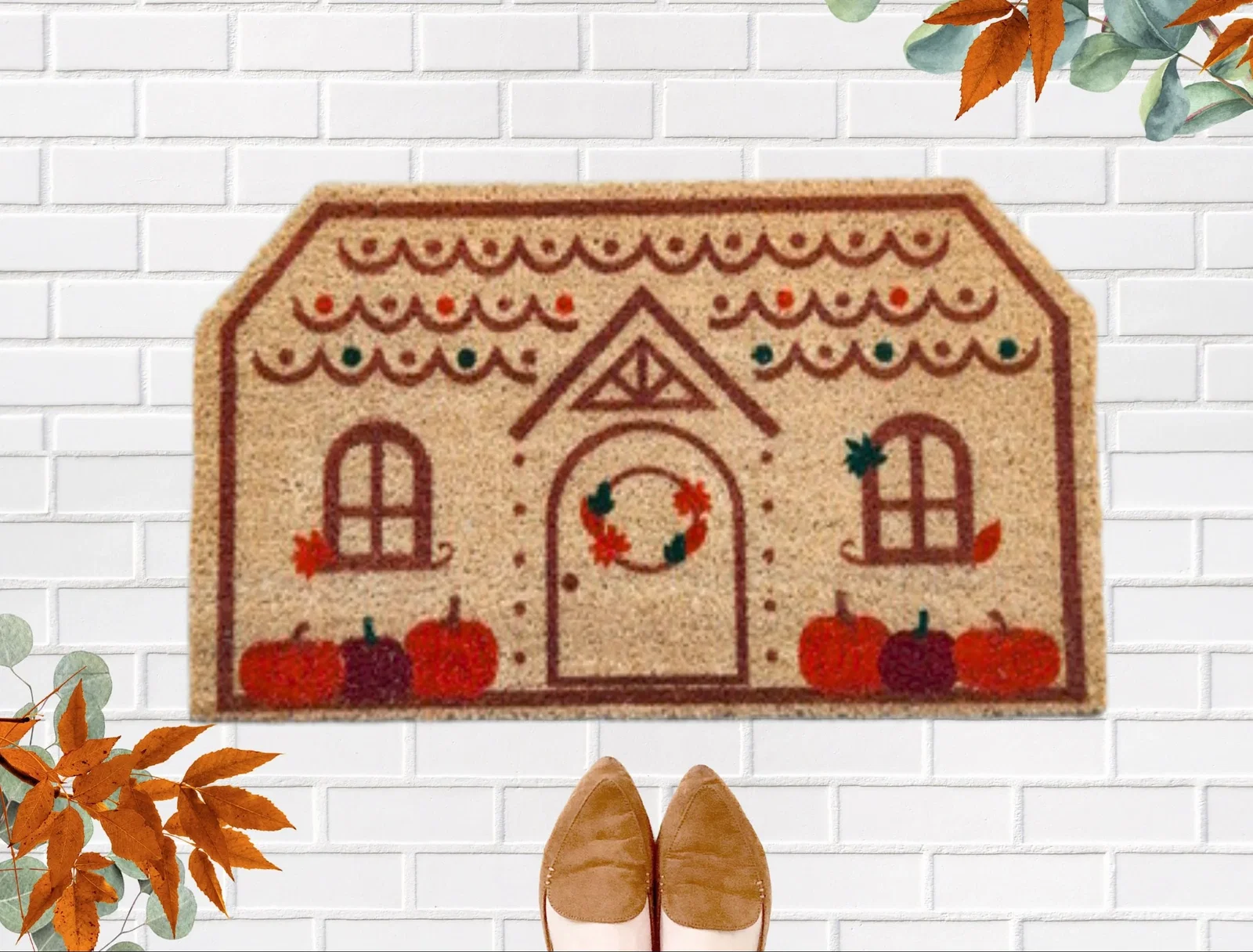 Image of Sale - Fall House Shaped Doormat