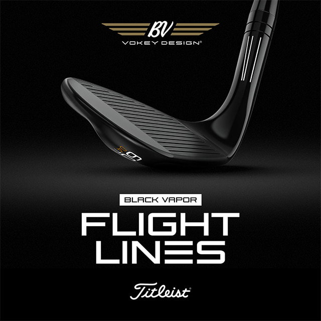 Limited Edition - Titleist Vokey SM11 Black Vapor Wedge (With Flight Lines)