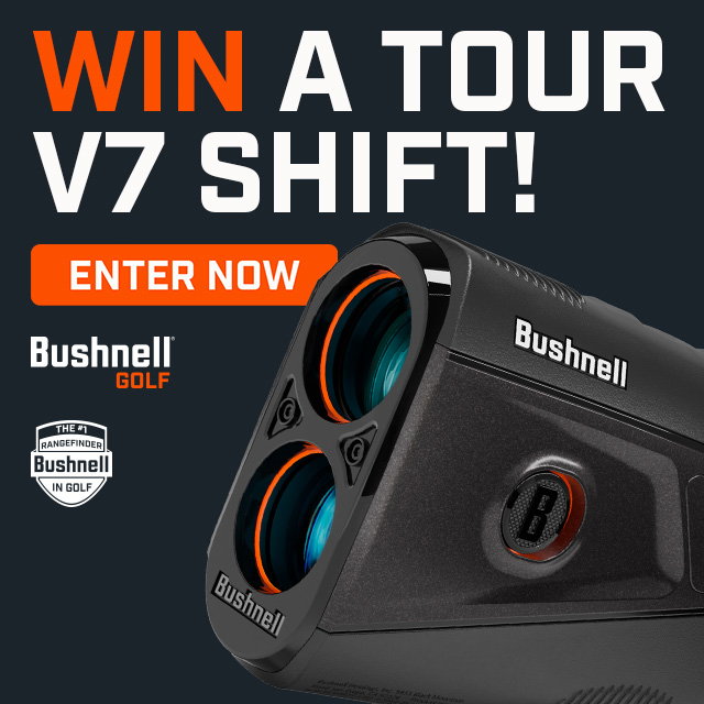 Win a Bushnell Tour V7 Shift with Any Bushnell Golf Purchase