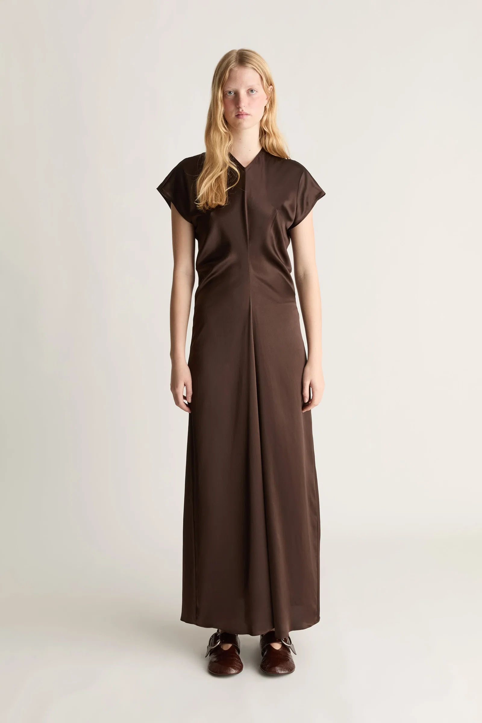 Image of Stella Silk Satin Maxi Dress