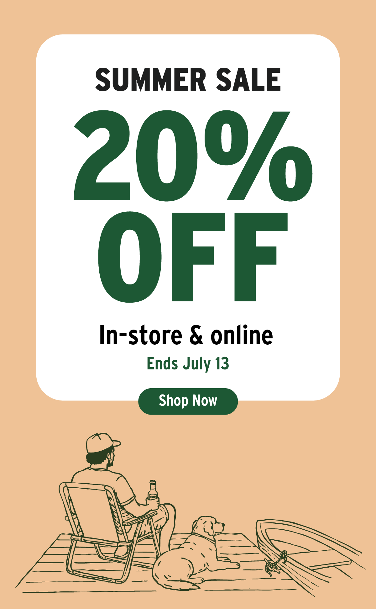 Summer Sale - 20% Off In-store and online