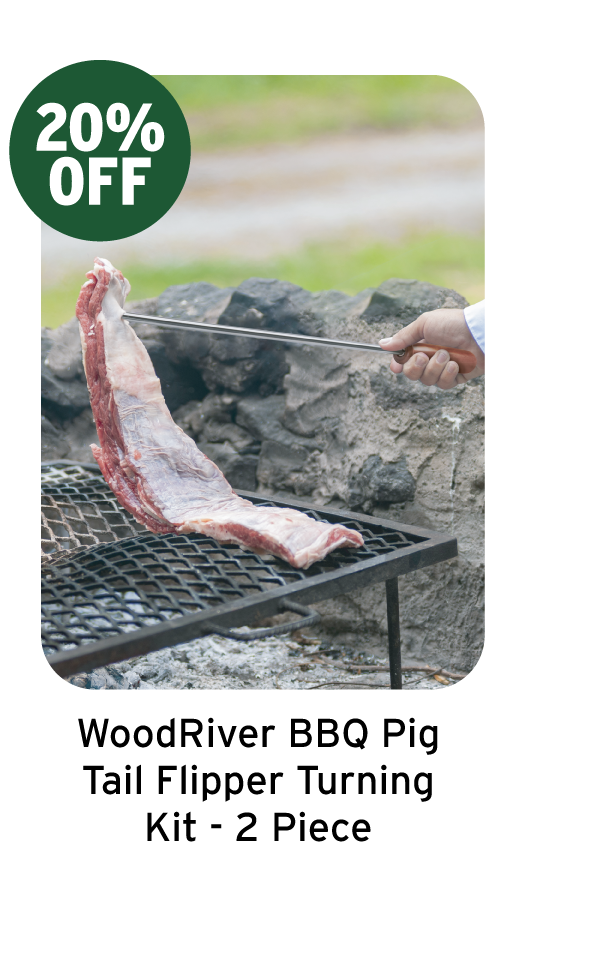 WoodRiver BBQ Pig Tail Flipper Turning Kit - 2 Piece