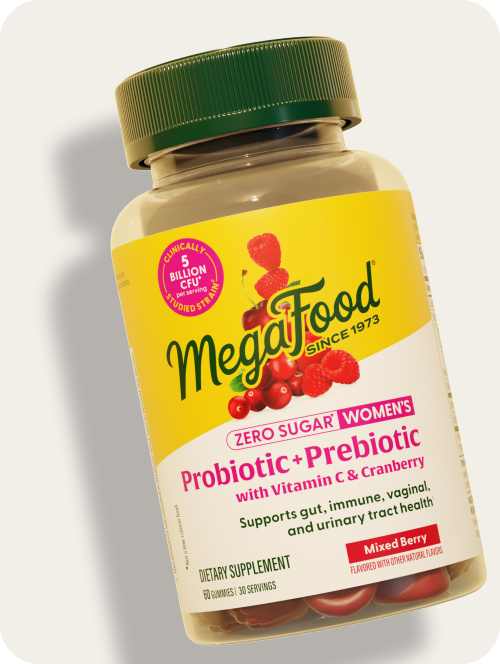 Megafood Zero-Sugar Probiotic+Prebiotic with Vitamin C & Cranberry Gummies
