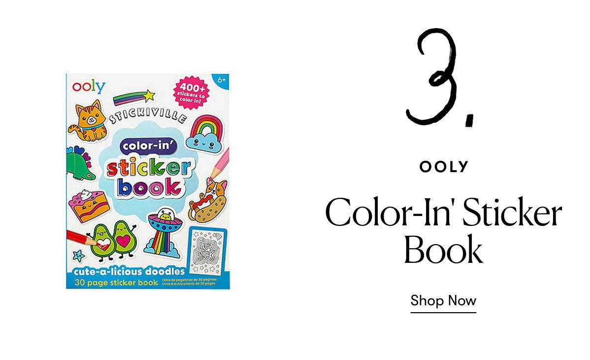 OOLY: Color-In' Sticker Book