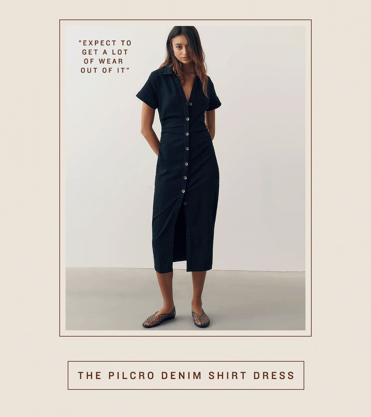the Pilcro Denim Shirt Dress