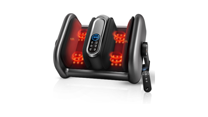 Pro Shiatsu Foot Massager with Heat for Plantar Fa...