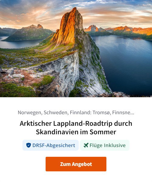 Arktischer Lappland-Roadtrip durch Skandinavien im Sommer