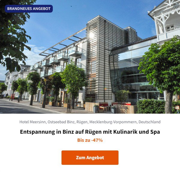 Entspannung in Binz auf Rügen mit Kulinarik und Spa