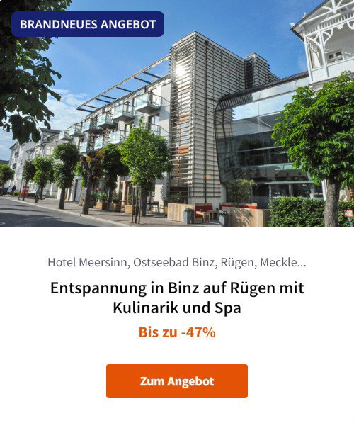 Entspannung in Binz auf Rügen mit Kulinarik und Spa
