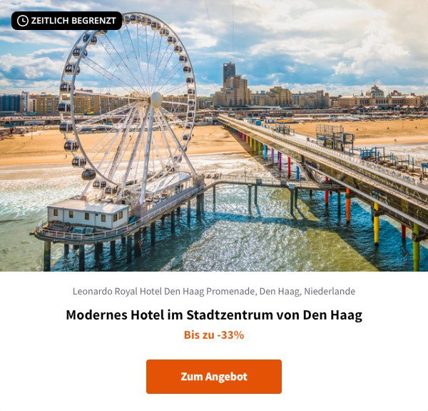 Modernes Hotel im Stadtzentrum von Den Haag