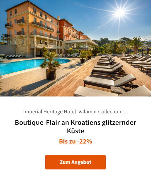 Boutique-Flair an Kroatiens glitzernder Küste