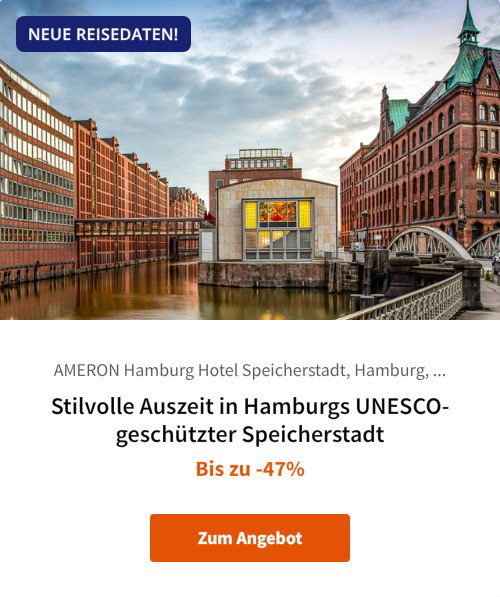 Stilvolle Auszeit in Hamburgs UNESCO-geschützter Speicherstadt