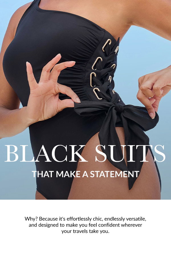 Shop black suits that make a statement