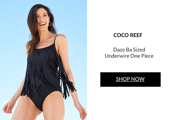 Shop Coco Reef Daze Bra Sized Underwire One Piece Swimsuit in La Fringe