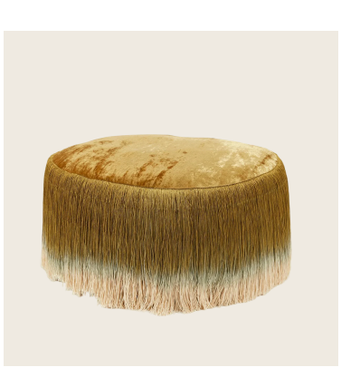Anke Drechsel Long Fringe Drum - Antique Gold