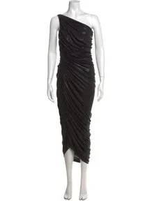 One-Shoulder Midi Length Dress