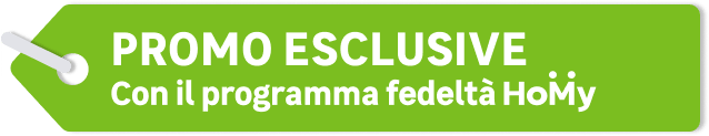 Promo esclusive con il programma fedeltà Homy
