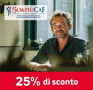 50&PiùCaF: -25% di sconto