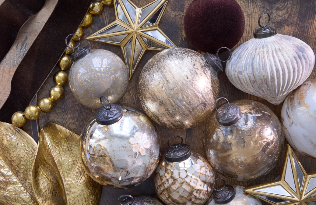 Rustic Elegance Ornament Collection