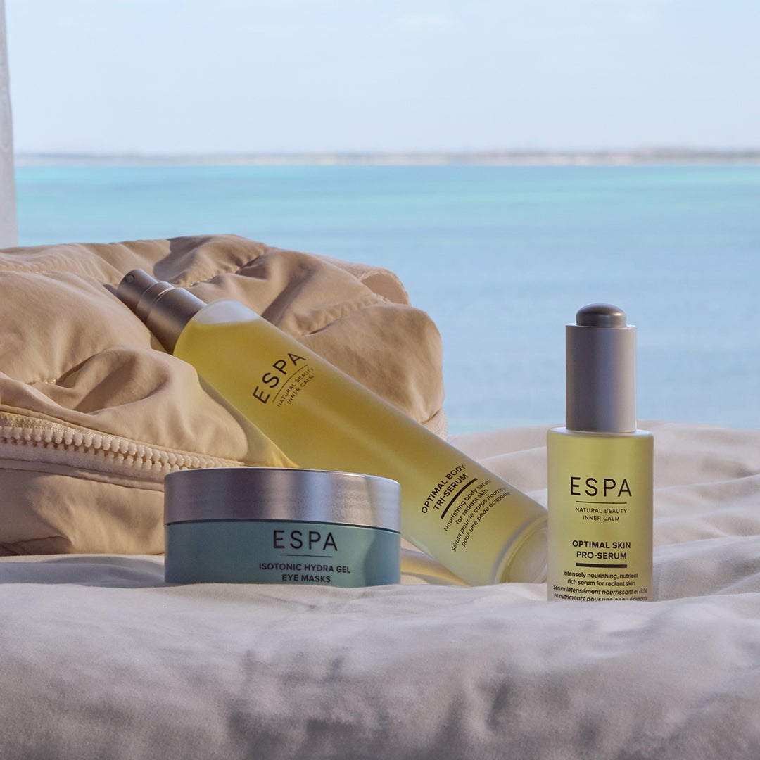Image of Optimal Body Tri-Serum, Optimal Skin Pro-Serum and Isotonic Hydra Gel Eye Masks