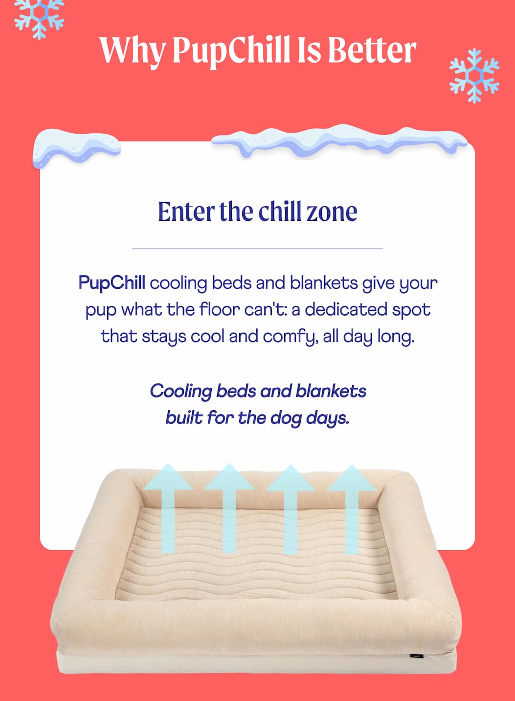 Why PupChill Is Better  | Enter the chill zone 🐾 PupChill cooling beds and blankets give your pup what the floor can't: a dedicated spot that stays cool and comfy, all day long.