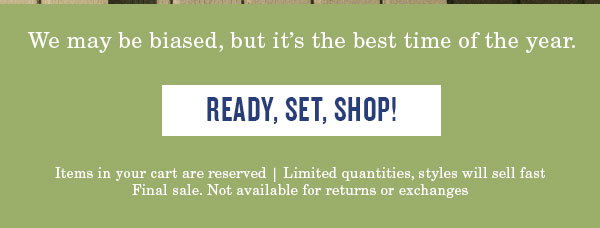 Ready, set, shop!