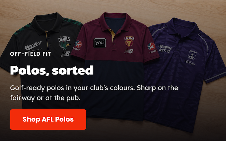 Hero Banner - Our AFL Polo Shirt Range Has Been Refreshed