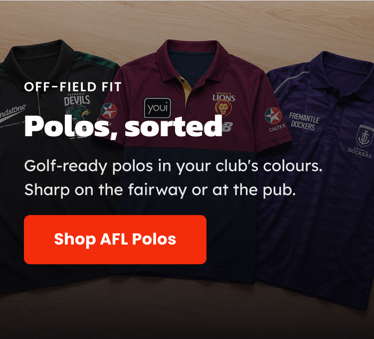 Hero Banner - Our AFL Polo Shirt Range Has Been Refreshed