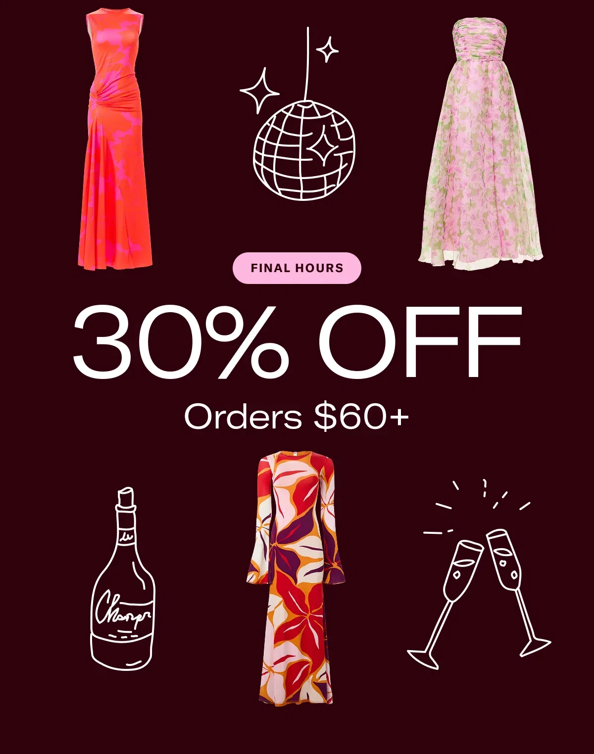 30% OFF Orders $60+