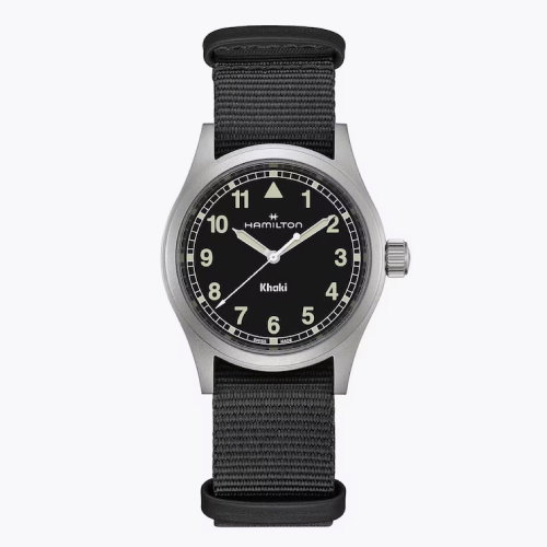 Hamilton Khaki Field Black Textile Strap Watch