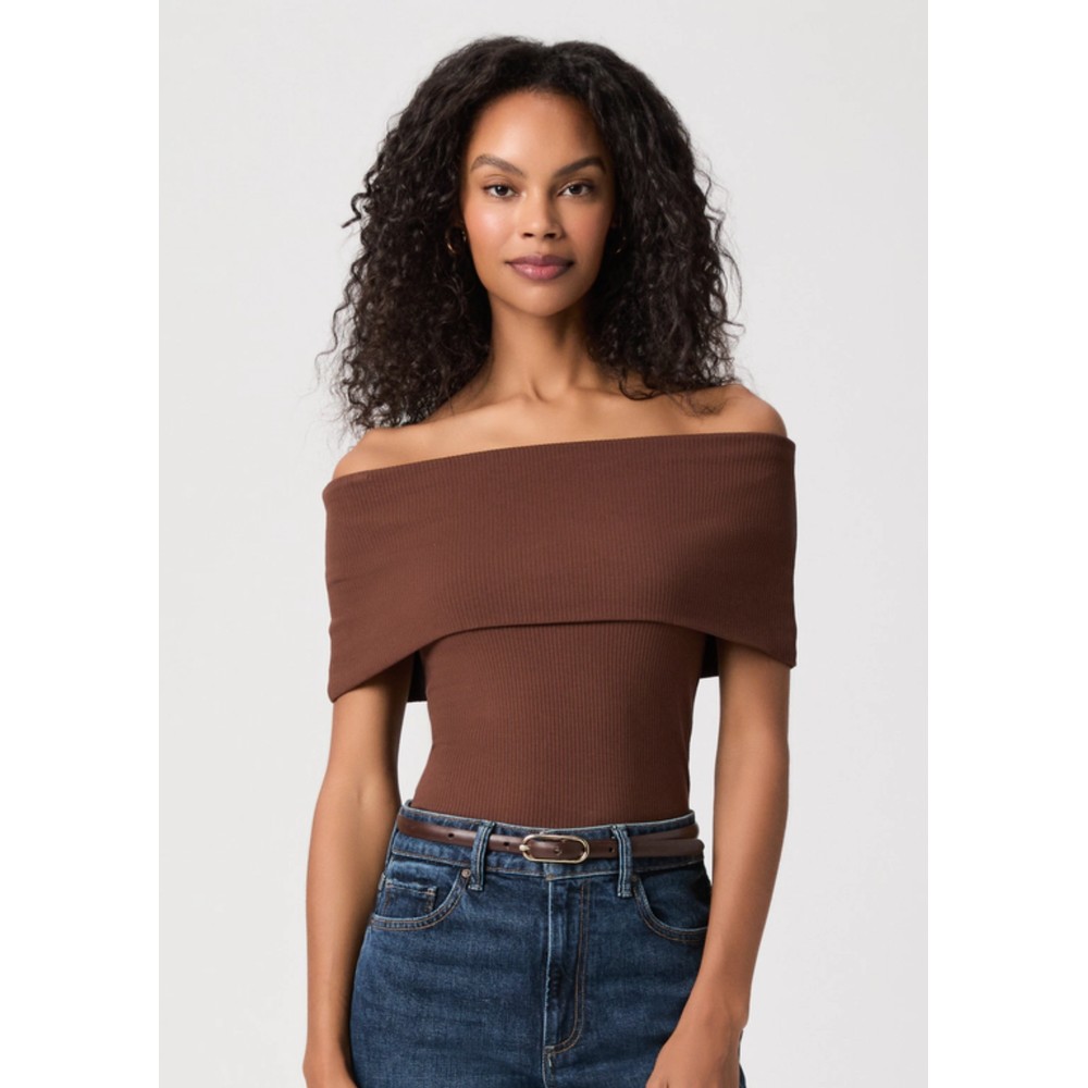 Image of Rosarita Off Shoulder Top - Oak