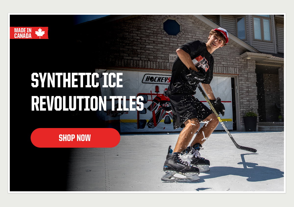 Product Block 1: Synthetic Ice Revolution Tiles. CTA: Shop Now