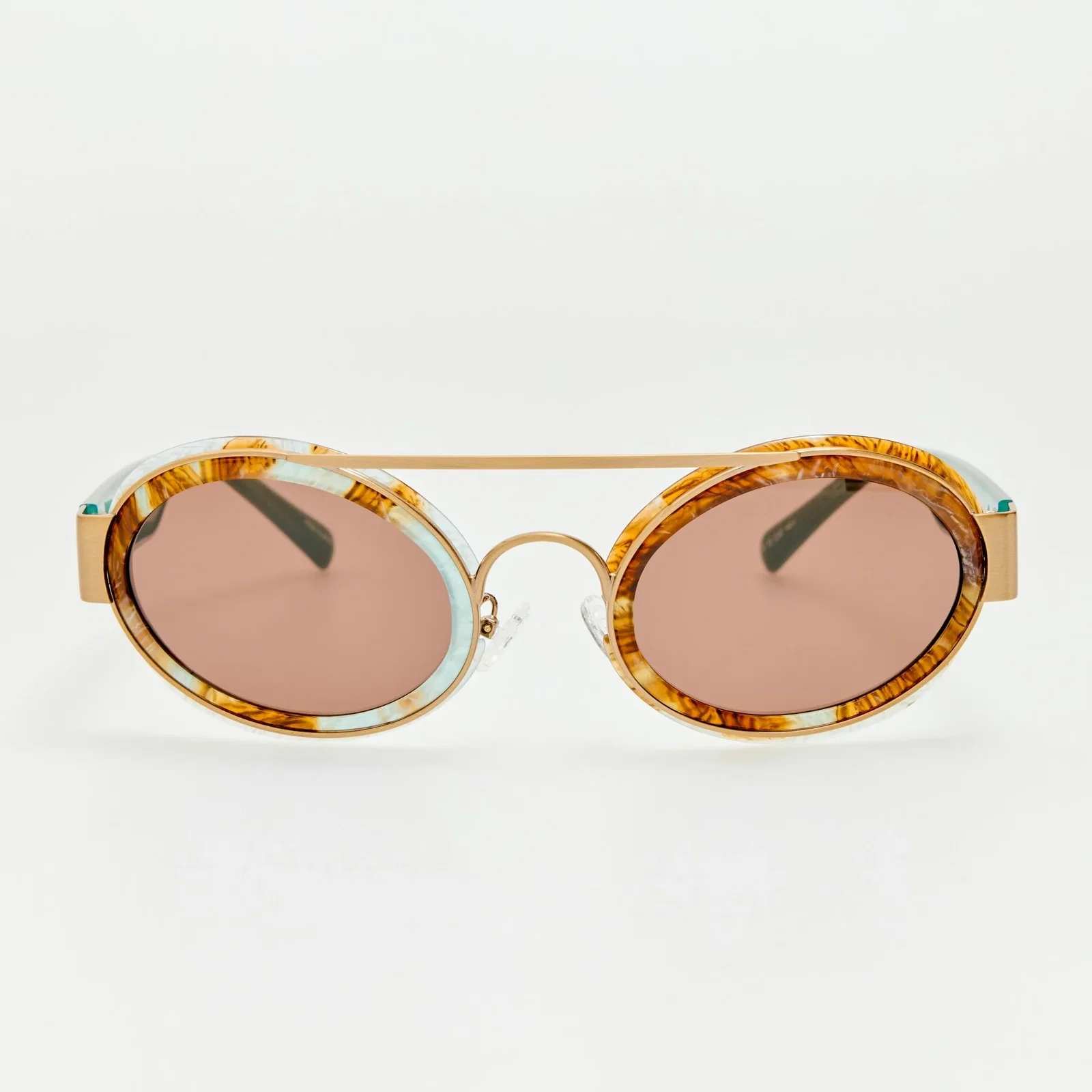 Image of Cat Eye Sunglasses in Marble