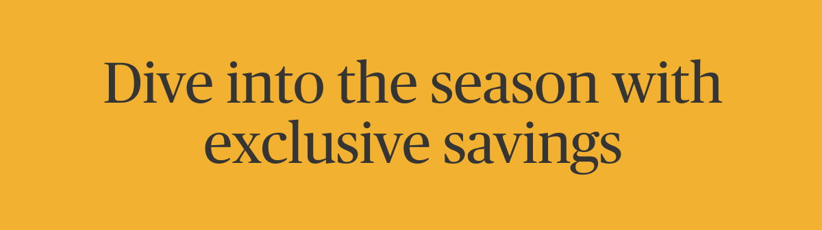 Savings of the season