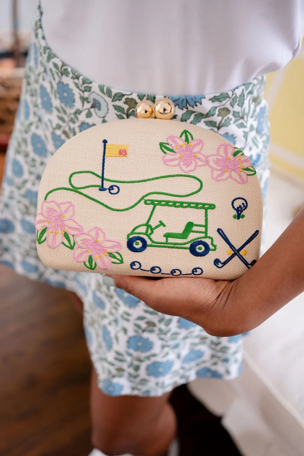 Image of Golf Clutch- Embroidered