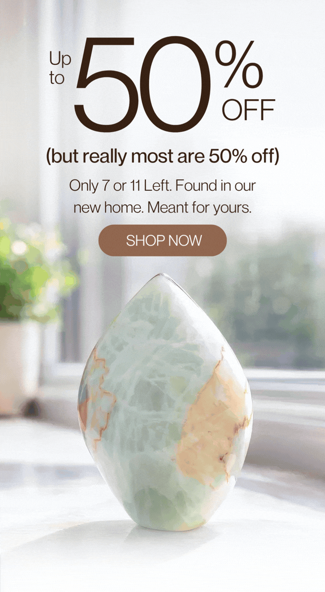 Up to 50% OFF (but really most are 50% off)