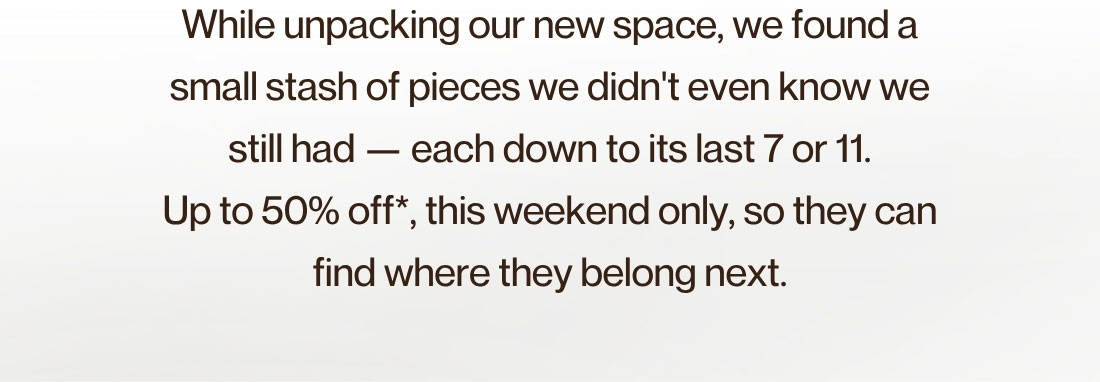 While unpacking our new space...