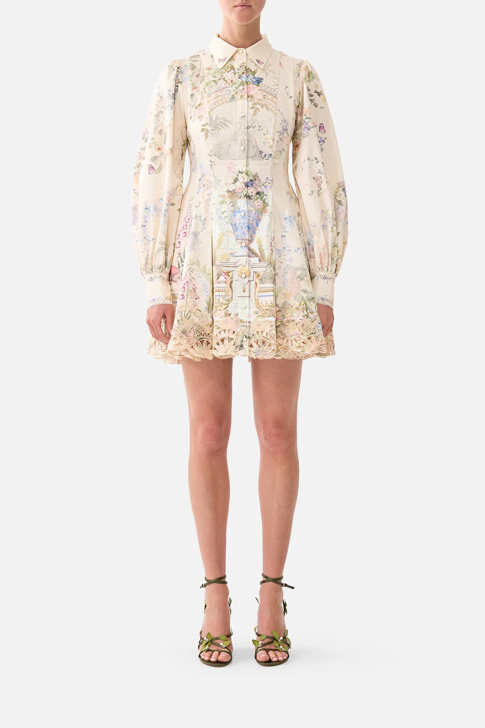 Image of SHORT BUTTON FRONT SHIRT DRESS MIDSUMMER MASTERPIECE