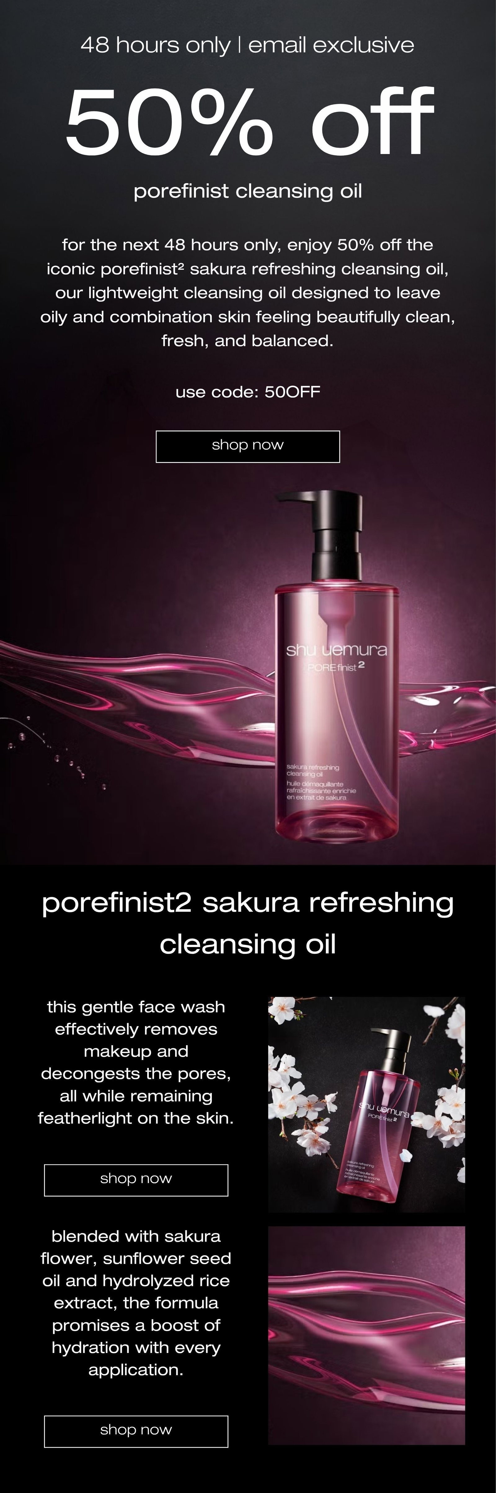 enjoy 50% off porefinist