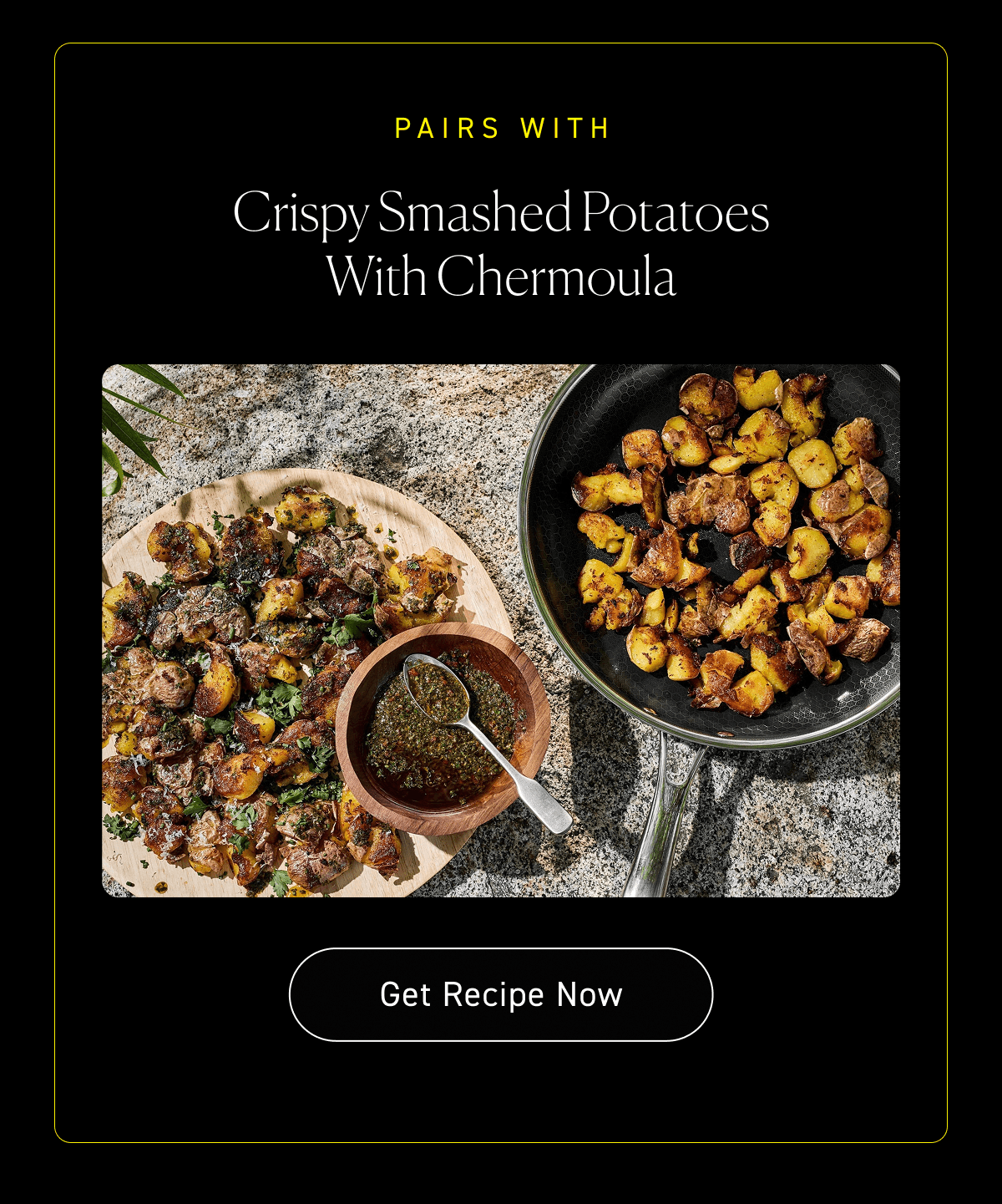 Crispy Smashed Potatoes With Chermoula [Get Recipe Now]