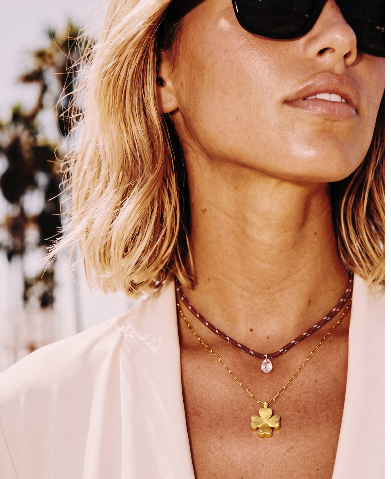 COLLIER - BURGUNDY PEAR