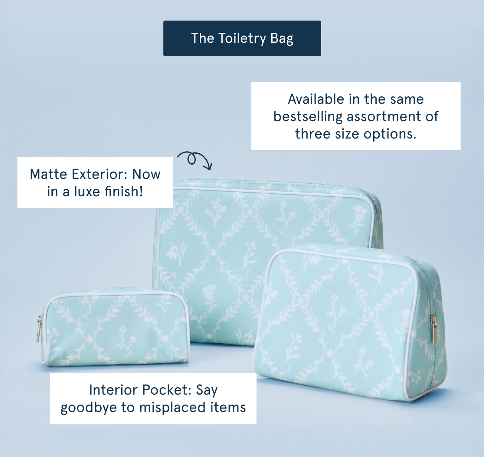 toiletry bag trio