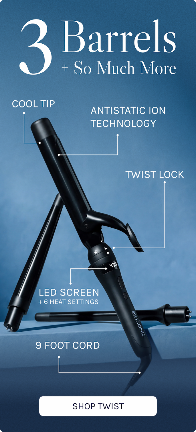 3 Barrels and so much more. Cool tip, antistatic ion technology, twist lock, LED screen + 6 heat settings