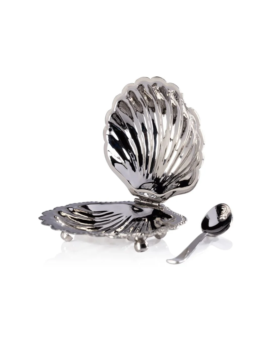 Image of Lidded Shell Bowl with Spoon