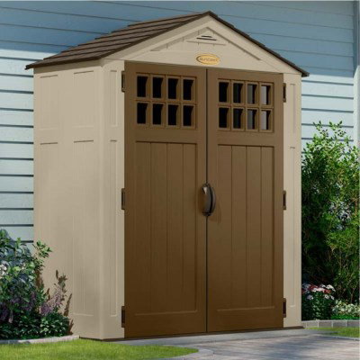 Image of Suncast 6 x 3 Adlington Apex Plastic Garden Storage Shed