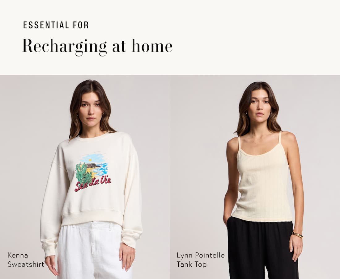 Text reads: Essential for: Recharging at home