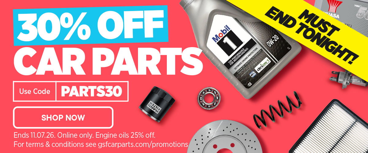 30% off car parts - Use code PARTS30